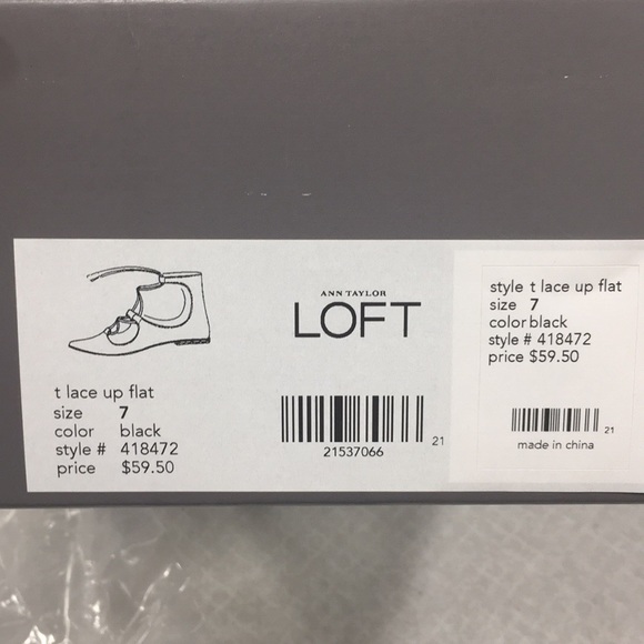 Ann Taylor Loft Black Flats - Picture 3 of 3